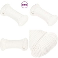 Bootsseil Weiß 5 mm 50 m Polypropylen - Bootsseil - Schiffsseil - Polyesterseil - Leinen - Tauwerk - Home & Living Bootsseil Weiß 5 mm 50 m Polypropylen - Bootsseil - Schiffsseil - Polyesterseil - Leinen - Tauwerk - Home & Living von VIDAXL