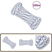 Bootsseil Weiß 5 mm 500 m Polypropylen - Bootsseil - Schiffsseil - Polyesterseil - Leinen - Tauwerk von VIDAXL