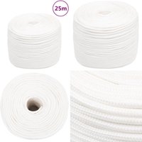 Bootsseil Weiß 6 mm 25 m Polypropylen - Bootsseil - Schiffsseil - Polyesterseil - Leinen - Tauwerk - Home & Living von VIDAXL