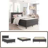 Boxspring-Bettgestell Grau Stoff 140x200 cm - Boxspringbett - Doppelbett - Bettgestell - Bettrahmen - Grau Boxspring-Bettgestell Grau Stoff 140x200 cm - Boxspringbett - Doppelbett - Bettgestell - Bettrahmen - Grau von VIDAXL