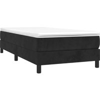 Boxspringbett,Schlafzimmerbett mit Matratze Schwarz 80x200 cm Samt Vidaxl von VIDAXL