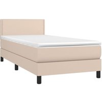 Vidaxl - Boxspringbett mit Matratze & led Cappuccino-Braun 80x200cm von VIDAXL