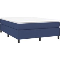 Boxspringbett,Doppelbett Blau 140x200 cm Stoff vidaXL von BONNEVIE