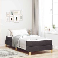 Boxspringbett Braun 80 x 200 cm Stoff, Ingenieurholz Vidaxl von VIDAXL