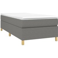 Boxspringbett,Schlafzimmerbett Dunkelgrau 100x200 cm Stoff vidaXL von BONNEVIE