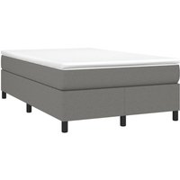 Bonnevie - Boxspringbett,Doppelbett Dunkelgrau 120x200 cm Stoff vidaXL von BONNEVIE