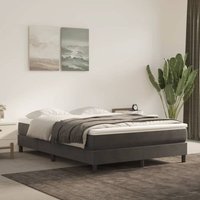Vidaxl - Boxspringbett,Doppelbett Dunkelgrau 140x200 cm Samt Vidaxl - Boxspringbett,Doppelbett Dunkelgrau 140x200 cm Samt von VIDAXL