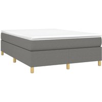 Boxspringbett,Doppelbett Dunkelgrau 140x200 cm Stoff vidaXL von BONNEVIE