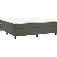Vidaxl - Boxspringbett,Doppelbett Dunkelgrau 180x200 cm Samt Vidaxl - Boxspringbett,Doppelbett Dunkelgrau 180x200 cm Samt von VIDAXL