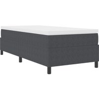 Vidaxl - Boxspringbett Dunkelgrau 80x200 cm Cordstoff von VIDAXL
