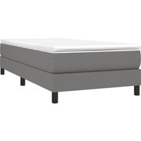 Vidaxl - Boxspringbett,Schlafzimmerbett Dunkelgrau 90x190 cm Stoff von VIDAXL