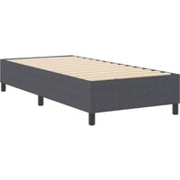 Boxspringbett Dunkelgrau 90 x 200 cm Cordstoff Vidaxl Boxspringbett Dunkelgrau 90 x 200 cm Cordstoff Vidaxl von VIDAXL