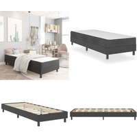Boxspringbett Dunkelgrau Stoff 80x200 cm - Boxspringbett - Doppelbett - Bettrahmen - Schlafsystem - Liegekomfort - Home & Living Boxspringbett Dunkelgrau Stoff 80x200 cm - Boxspringbett - Doppelbett - Bettrahmen - Schlafsystem - Liegekomfort - Home & Living von VIDAXL