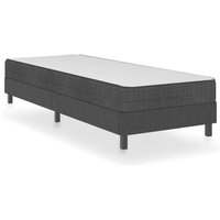 Vidaxl - Boxspringbett,Schlafzimmerbett Dunkelgrau Stoff 80x200 cm von VIDAXL
