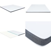 Boxspringbett-Matratzenauflage 200 x 200 x 5 cm - Boxspring Matratzenauflage - Matratzentopper - Bettausstattung - Liegekomfort - Schlafqualität von VIDAXL