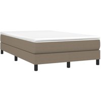 Bonnevie - Boxspringbett,Doppelbett Taupe 120x200 cm Stoff vidaXL von BONNEVIE