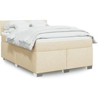 Boxspringbett mit Matratze Creme 160x200 cm Stoff Vidaxl Boxspringbett mit Matratze Creme 160x200 cm Stoff Vidaxl von VIDAXL