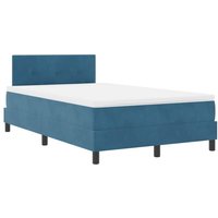 Boxspringbett mit Matratze Dunkelblau 120 x 200 cm Stoff vidaXL von VIDAXL