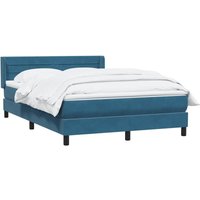 Boxspringbett mit Matratze Dunkelblau 140x220 cm Samt vidaXL Boxspringbett mit Matratze Dunkelblau 140x220 cm Samt vidaXL von VIDAXL