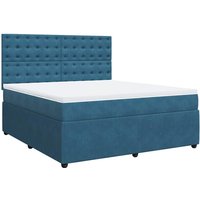Boxspringbett mit Matratze Dunkelblau 180x200 cm Samt Vidaxl Boxspringbett mit Matratze Dunkelblau 180x200 cm Samt Vidaxl von VIDAXL