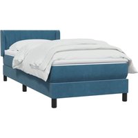 Boxspringbett mit Matratze Dunkelblau 90x210 cm Samt vidaXL Boxspringbett mit Matratze Dunkelblau 90x210 cm Samt vidaXL von VIDAXL