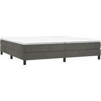 Boxspringbett mit Matratze Dunkelgrau 200x200 cm Samt vidaXL Boxspringbett mit Matratze Dunkelgrau 200x200 cm Samt vidaXL von VIDAXL