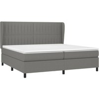 Vidaxl - Boxspringbett mit Matratze Dunkelgrau 200x200 cm Stoff Vidaxl - Boxspringbett mit Matratze Dunkelgrau 200x200 cm Stoff von VIDAXL