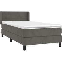 Boxspringbett mit Matratze Dunkelgrau 80x200 cm Samt vidaXL Boxspringbett mit Matratze Dunkelgrau 80x200 cm Samt vidaXL von VIDAXL