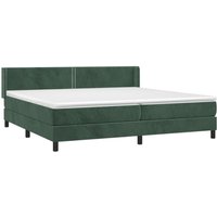 Boxspringbett mit Matratze Dunkelgrün 200x200 cm Samt vidaXL von VIDAXL