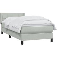 Boxspringbett mit Matratze Dunkelgrün 80x210 cm Samt Vidaxl von VIDAXL