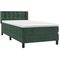 Boxspringbett mit Matratze Dunkelgrün 90x200 cm Samt Vidaxl Boxspringbett mit Matratze Dunkelgrün 90x200 cm Samt Vidaxl von VIDAXL