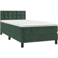 Boxspringbett mit Matratze Dunkelgrün 90x200 cm Samt Vidaxl Boxspringbett mit Matratze Dunkelgrün 90x200 cm Samt Vidaxl von VIDAXL