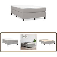 Boxspringbett mit Matratze Hellgrau 120x190 cm Stoff - Boxspringbett - Doppelbett - Bettenrahmen - Schlafsystem - Federkernmatratze Boxspringbett mit Matratze Hellgrau 120x190 cm Stoff - Boxspringbett - Doppelbett - Bettenrahmen - Schlafsystem - Federkernmatratze von VIDAXL