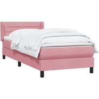 Boxspringbett mit Matratze Rosa 90x220 cm Samt vidaXL von VIDAXL