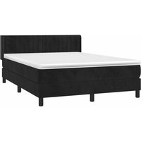 Boxspringbett mit Matratze Schwarz 140x190 cm Samt Vidaxl Boxspringbett mit Matratze Schwarz 140x190 cm Samt Vidaxl von VIDAXL