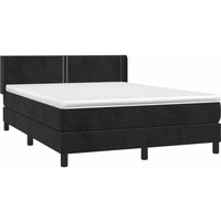 Boxspringbett mit Matratze Schwarz 140x190 cm Samt Vidaxl Boxspringbett mit Matratze Schwarz 140x190 cm Samt Vidaxl von VIDAXL