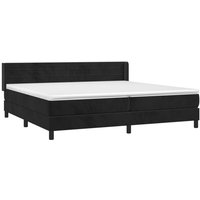 Boxspringbett mit Matratze Schwarz 200x200 cm Samt Vidaxl von VIDAXL