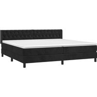 Boxspringbett mit Matratze Schwarz 200x200 cm Samt Vidaxl von VIDAXL