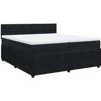 Boxspringbett mit Matratze Schwarz 200x200 cm Samt vidaXL von VIDAXL