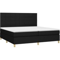 Boxspringbett mit Matratze Schwarz 200x200 cm Stoff Vidaxl von VIDAXL