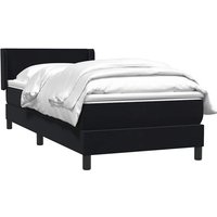 Boxspringbett mit Matratze Schwarz 80x210 cm Samt vidaXL Boxspringbett mit Matratze Schwarz 80x210 cm Samt vidaXL von VIDAXL
