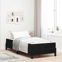 Boxspringbett mit Matratze Schwarz 90 x 200 cm Samt Vidaxl von VIDAXL