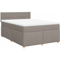 Boxspringbett mit Matratze Taupe 140x190 cm Stoff Vidaxl Boxspringbett mit Matratze Taupe 140x190 cm Stoff Vidaxl von VIDAXL