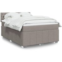 Boxspringbett mit Matratze Taupe 140x200 cm Stoff Vidaxl Boxspringbett mit Matratze Taupe 140x200 cm Stoff Vidaxl von VIDAXL