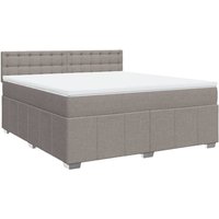 Vidaxl - Boxspringbett mit Matratze Taupe 180x200 cm Stoff von VIDAXL
