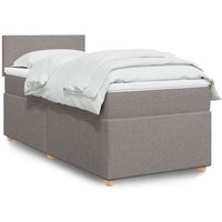 Boxspringbett mit Matratze Taupe 80x200 cm Stoff Vidaxl Boxspringbett mit Matratze Taupe 80x200 cm Stoff Vidaxl von VIDAXL
