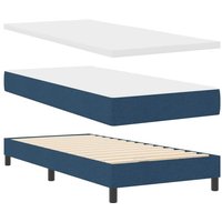 Boxspringbett mit Matratze mit Matratze Blau 100 x 200 cm vidaXL von VIDAXL