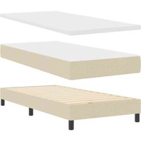 Boxspringbett mit Matratze mit Matratze Creme 100 x 200 cm Vidaxl von VIDAXL