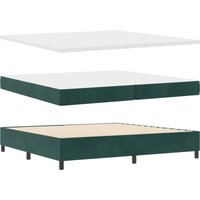 Boxspringbett mit Matratze & Bank Dunkelgrün 200x200 cm Samt vidaXL Boxspringbett mit Matratze & Bank Dunkelgrün 200x200 cm Samt vidaXL von VIDAXL