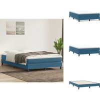 Boxspringbett ohne Matratze Dunkelblau 140x220 cm Samt - Boxspringbett - Boxspringbetten - Bett - Schlafzimmermöbel Boxspringbett ohne Matratze Dunkelblau 140x220 cm Samt - Boxspringbett - Boxspringbetten - Bett - Schlafzimmermöbel von VIDAXL